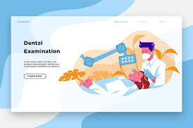 Dentists Exams Banner Landing Page 317050 Web Elements Design Bundles In 2020 Landing Page Dentist Bold Words
