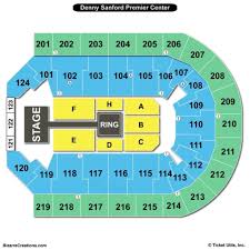 43 Judicious Denny Sanford Premier Center Seating Chart