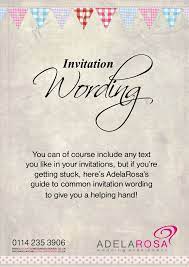 But, there are some wedding invitation wording etiquettes you must keep in mind to make your wedding invites look. Wedding Invitation Wording Adelarosa