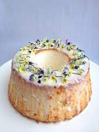 23 recipes that will feed your inner flower child sour cream cake edible flowers recipes angel food