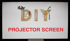 Diy projector screen painting tips: 4 Diy Projector Screen Types Paint Fabric Frame Stand
