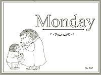 I also added weather terms and imagery for an additional educational value. Jan Brett S Days Of The Week Coloring Pages Times