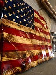 Wooden American Flag Wall Hanging Waving Wooden Flag Design Waving Stars And Stripes Flag Wall Decor American Flag Wall Hanging Flag Wall Hanging