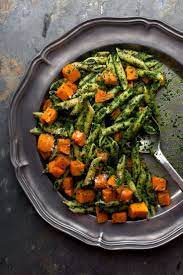 Pasta With Kale Pesto And Roasted Butternut Squash Recipe Recipe Kale Pesto Kale Pesto Pasta Pasta Dishes