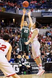 20 Junior Travis Trice 11 Points In Win Over Wisconsin Spartan Basketball Sports Jersey Alma Mater