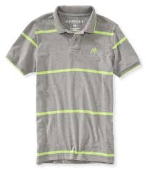 Details About Aeropostale Mens A87 Striped Rugby Polo Shirt