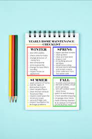 According to the national statistic on the cash value of home maintenance, every dollar spent on maintenance prevents up. Yearly Home Maintenance Checklist