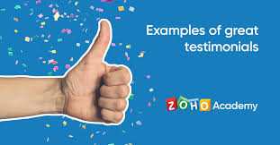A testimonial is a written statement about a person's character and abilities, often. 7 Examples Of Great Customer Testimonials Zoho Academy