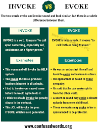 How To Use Evoke Vs. Invoke Correctly