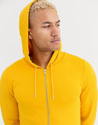 Hot mustard zip up hoodie Hotsell Buy Mustard Zip Through Hoodie M Hoodies  and sweatshirts Tu
