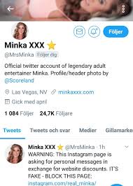 SwedishFred on X: THIS IS A FAKE ACCOUNT FOR @MrsMinka.. Report and Block  it!! @JlspzSpitz @tp2003_tom @Bimboobs1 @wessborland @EliHernandez GET THE  WORD OUT.. RETWEET PLEASE @Twitter!!! Respect to the Real Minka ❤️💯❤️