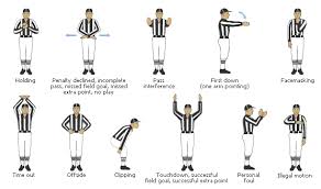 Maybe you would like to learn more about one of these? Referee Hand Signals The Football Girl Because Women Love Football Too Football 101 Football Rules Fantasy Football