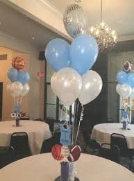Basketball crafts basketball decorations locker decorations basketball cupcakes basketball baby shower basketball birthday parties basketball jersey theme sport senior night gifts. Baby Shower Centerpieces For Boys Stars Sport Theme 34 Ideas Sport Babyshower Sports Baby Shower Theme Baby Boy Shower Sports Boy Baby Shower Centerpieces
