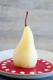 Spiced Poached Pears With Berry Coulis Poached Pears Berry Coulis Pear