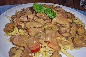 geschnetzeltes mit champignons in frischkase sauce von dbartel chefkoch champignon geschnetzeltes geschnetzeltes putengulasch rezept
