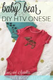 Download Baby Bear Diy Htv Baby Onesie Wine Sprinkles