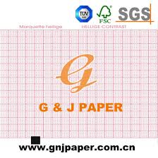 Roll Size Red Grid Medical Ecg Chart Paper With Plastic Core