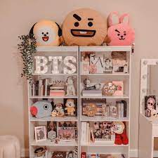 Bts Jimin On Instagram And Then There S I Finally Redecorated My Bookcases The Bottom Shelves Are Still Messy Army Room Decor Room Wall Decor Decor