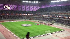 Baku olimpiya stadionu (baku olympic stadium), also known as baku national stadium, was built to provide azerbaijan with a world class venue suitable for hosting football and athletics events. Qarabagh Arsenal Uefa Europa League Baku Olympic Stadium Youtube