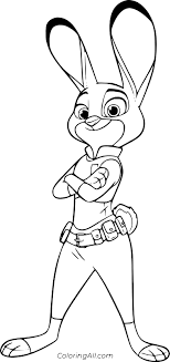 Now, if you're a fan of judy hopps, you will certainly love these zootopia coloring pages. Zootopia Coloring Pages Coloringall
