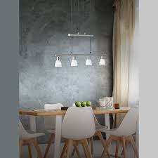 Der moderne materialmix besteht aus. Dimmbare Hohenverstellbare Led Pendelleuchte Mit 4 Strahlern