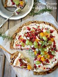 Breakfast Pizza With Granola Crust Raw Food Recipes Raw Food Diet Raw Breakfast