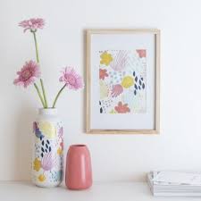Tableau Imprime Fleurs 23x31 Maison Du Monde Mobilier De Salon Et Tapis Jardin