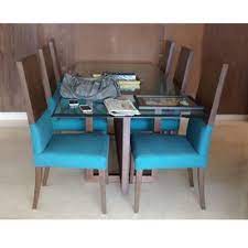 Choose from a variety of materials and styles, from wood, glass and extending dining tables. Brown Blue Dining Room Table Set Rs 45000 Set G S Polymer Id 20977246691