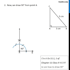 To construct the right angle at the given angle, the perpendicular line tool is selected in the tool bar and perpendicular line option is selected. Constructing A Right Triangle When One Side And Hypotenuse Is Given R