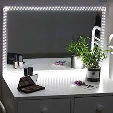 4.7 out of 5 stars. Led Vanity Mirror Lights Kit 5m 16ft Makeup Mirror Lights Strip Lightning Fixture For Bathroom Under Cabinet Makeup Dressing Table With Dial Dimmer 12v 2a Power Supply 6000k Daylight White Buy Online In Bahamas