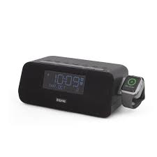 Play and charge your ipod/iphone/ipad, and get rich and clear sound. Ihome Bluetooth Alarm Clock Radio With Apple Watch Charger Dual Usb Charging Ports And Speakerphone