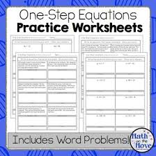 One Step Equations Worksheets Including Word Problems One Step Equations Word Problems Word Problem Steps