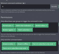 Streaming chatbots allow mods to change the title and game of a stream. Moobot Chatbot Commands Streamscheme
