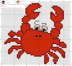 Check spelling or type a new query. Red Crab Cross Stitch Pattern 50x49 X 4 Dmc Colors Created With Crosti Free Cross Stitch Patterns Simple Unique Alphabets Baby