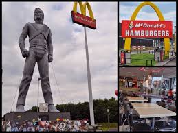 Mcdonalds monopoly returns 20th march 2019! Suburbia Deutschland 32 Ft Michael Jackson Statue Towers Over A Retro Styled Mcdonalds In Eindhoven Nl