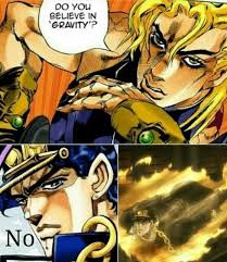 Its True Jotaro Can Fly Without Any Airplane Jojo Bizzare Adventure Jojo S Bizarre Adventure Jojo Memes