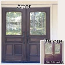 Rustic Door Remodeled Without Stripping Using Retique It Liquid Wood Primer And Dark Transparent Stain Rustic Doors Front Porch Decorating Porch Decorating