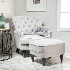 For this reason, lots of people choose to place their chairs and ottomans in a corner of their bedroom, a patio, a quiet part of the living room, or right in. Amazon Com Christopher Knight Home Alfred Fabric Club Chair Natural With Ottoman Furniture Decor