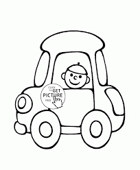 Cute Small Car Coloring Page For Preschoolers Transportation Coloring Pages Printables Free W Cars Coloring Pages Truck Coloring Pages Animal Coloring Books