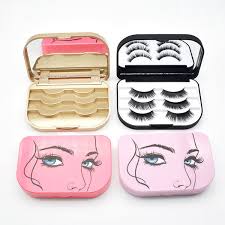 cute bow false eyelash storage box