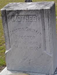 Georgia Ann Elizabeth Shuman Proctor (1840-1920)