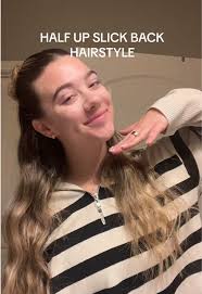 Slick Back Half Up Half