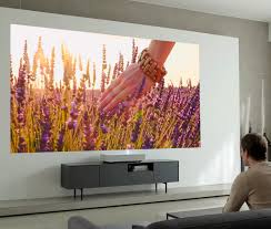Lg S Latest Short Throw 4k Laser Projector Creates A Huge Hd Image Projector Wall Home Cinema Projector Short Throw Projector