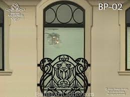 Log home metal balcony panel silhouetted rustic design. Outside Balcony Panels Design Studio Art Caprice