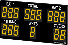 All the cricket fixtures, latest results & live scores for all leagues and competitions on bbc sport. Cricket Scoreboards Cricket Repeater Wireless Cricket Scoreboard Fsl Scoreboards