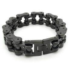 Black Stainless Steel Motorcycle Chain Bracelet Motorcycle Chain Bracelet Mens Jewelry Bracelets For Men
