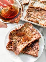 Easy Sheet Pan French Toast 5 Ingredients Food Play Go Recipe In 2021 Oven French Toast Recipe Food Oven French Toast