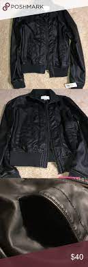 Xhilaration Faux Leather Bomber Jacket Nwt Faux Leather Bomber Jacket Faux Leather Bomber Leather Bomber Jacket