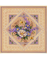 Purple iris, flower, floral,counted cross stitch pattern, xstitch download pdf pattern. Kooler Design Studio