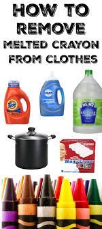 How To Get Melted Crayon Out Washed And Dried Clothes